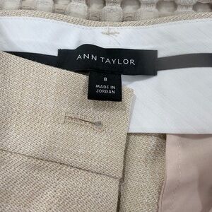 Ann Taylor Light Tan wide leg trousers